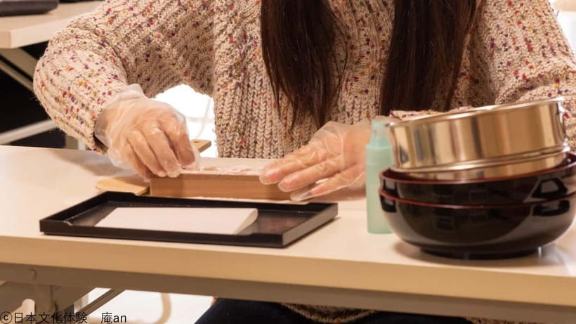 2 Types of Japanese Sweets making and Tea Ceremony - Matcha preparation and the casual tea session
