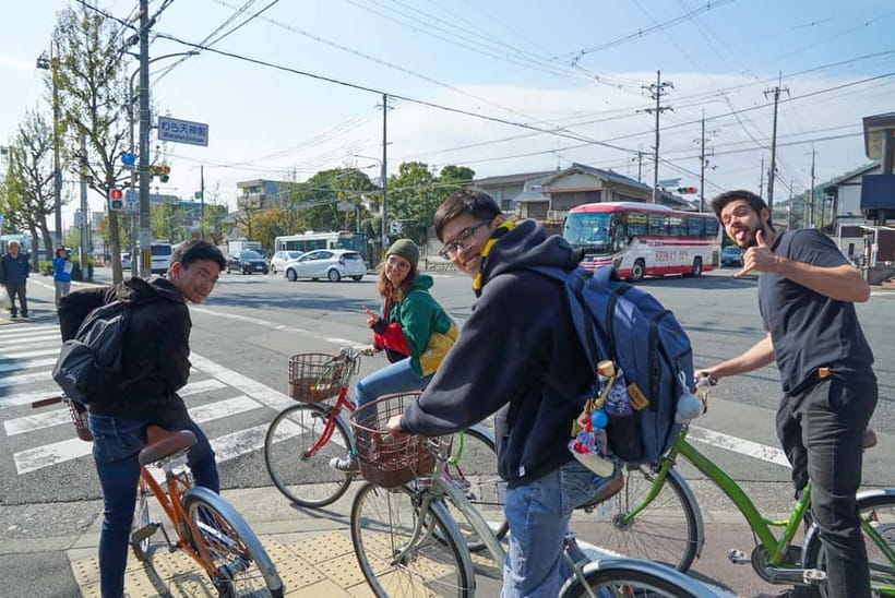 4.5-hr Kyoto Historical Highlights Bike Tour with UNESCO - The final Kamo River ride
