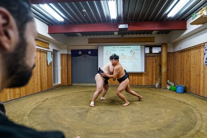 Authentic Sumo Experience in Tokyo: Enter the Sanctuary - Making chanko-nabe at the wrestler’s table