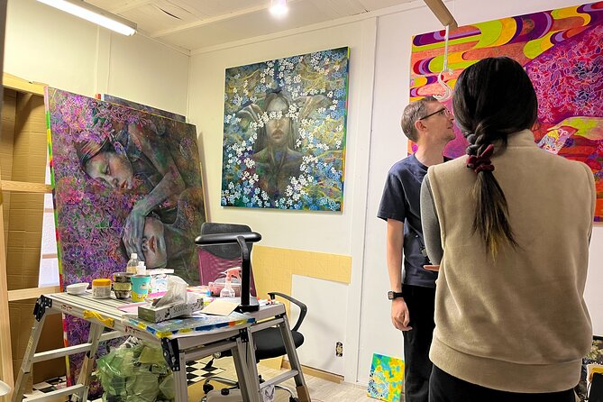 Become a local! A Walking Tour of Arts, Crafts&Onsen Culture - Meeting artists at Kiyoshima Apartment