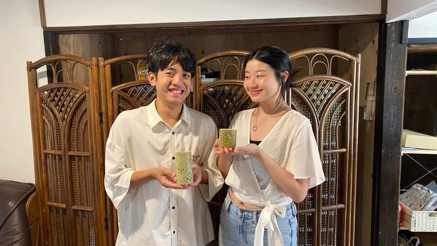 Beppu: Bamboo Lantern Workshop - Choosing bamboo and getting started in Beppu