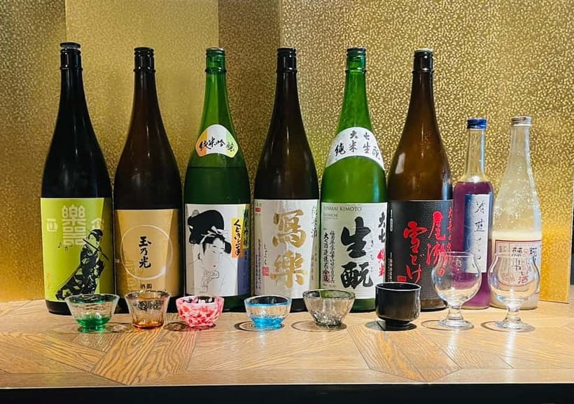 Casual Japanese sake tasting and snack experience, Kabukicho - A sake lesson that feels more like a night out