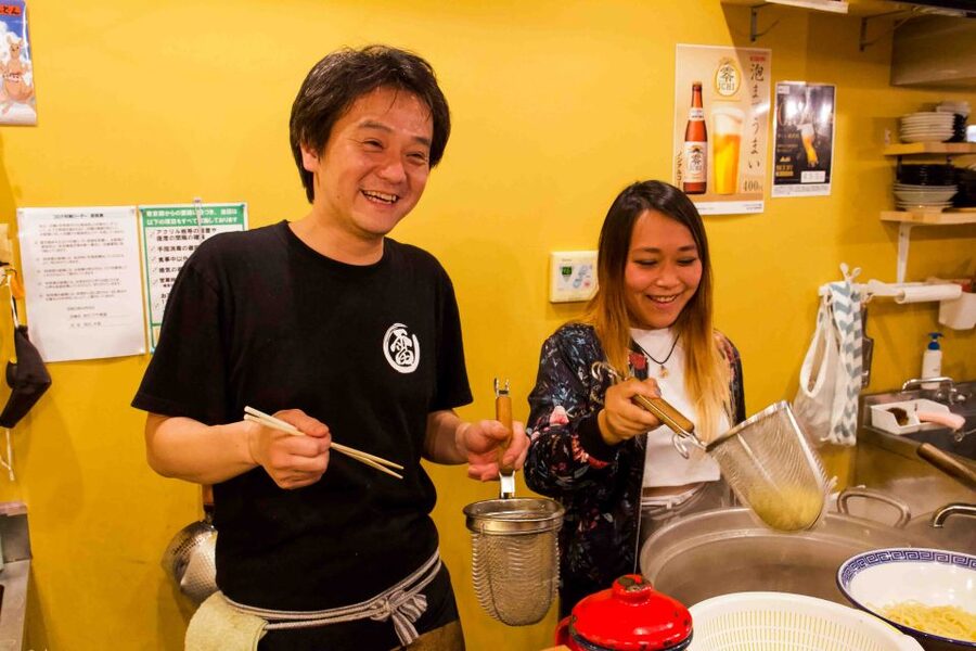 Exclusive Tokyo Ramen Kitchen Experience - Eating Two Small Bowls and Two Gyoza