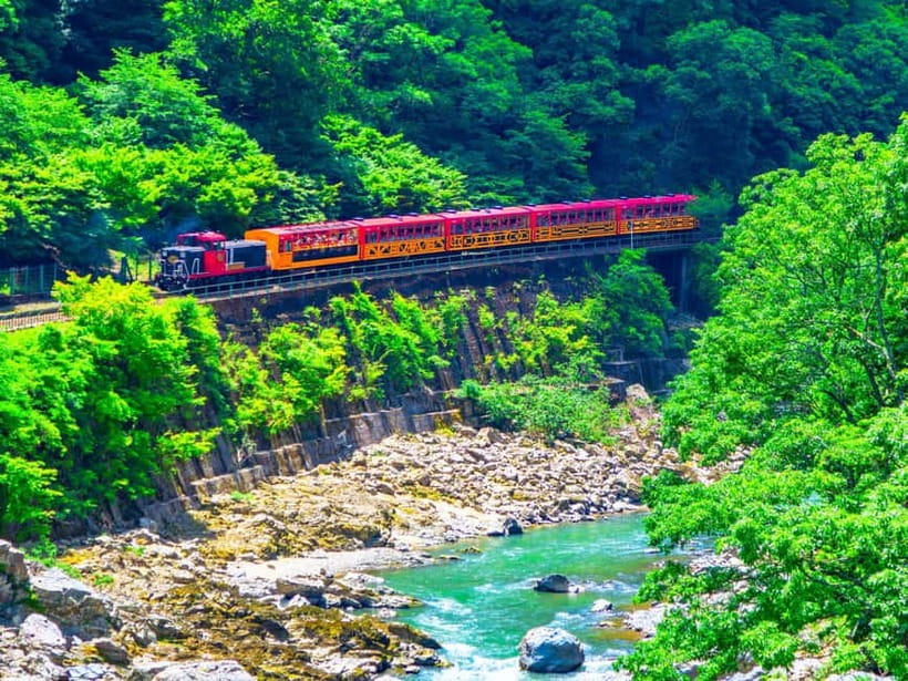 From Osaka: Sagano Train Ride and Kyoto Guided Day Tour - Walking through Fushimi Inari’s torii gates