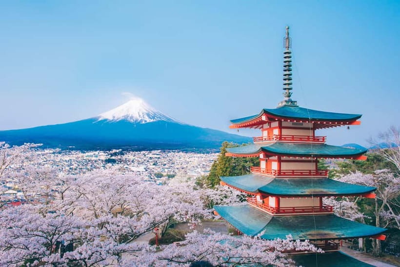From Tokyo: Must-Visit Mount Fuji Highlight Full-Day Tour - Course A: Chureito Pagoda, lakes, waterfall, and tea fields