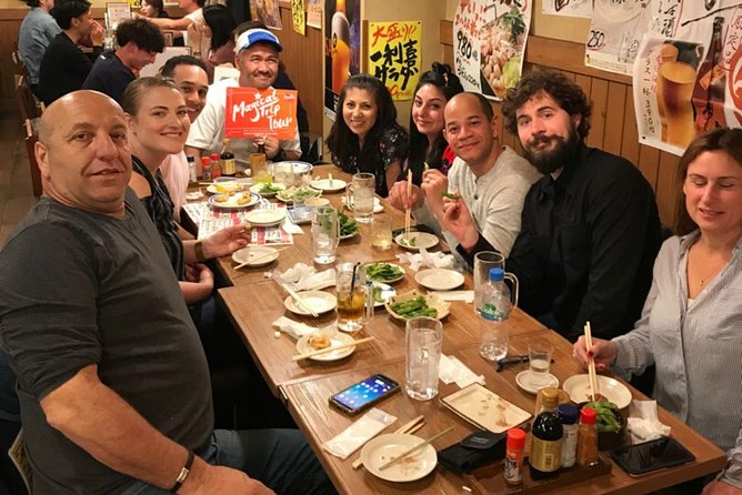 Hiroshima Izakaya Food and Drink Night Tour - Food, sake, and dietary limits