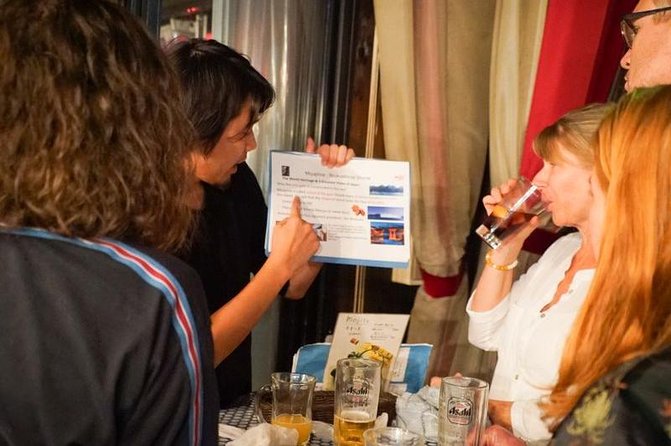 Hiroshima Izakaya Food and Drink Night Tour - The first hour inside Okonomimura