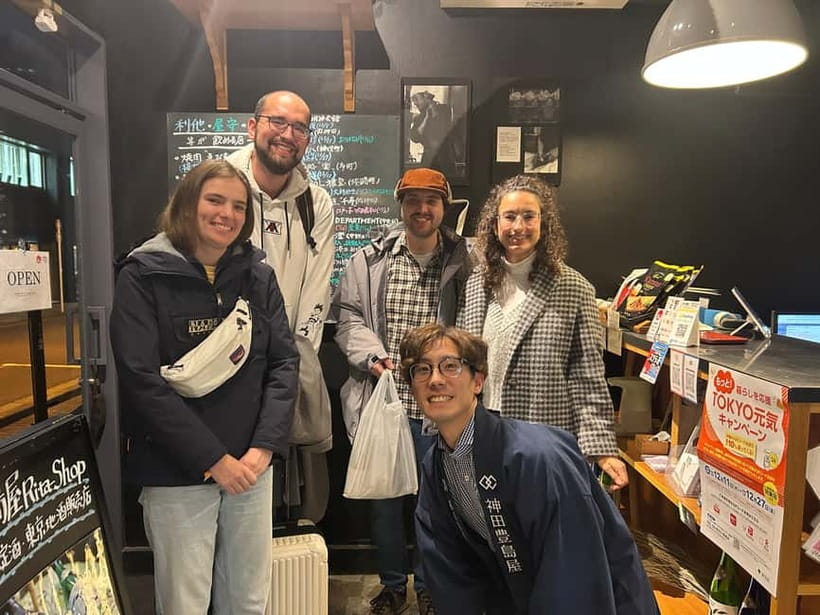 Historic Kanda Sake Tasting at Tokyo’s Oldest Shop (1596) - Seven small pours and changing sake choices