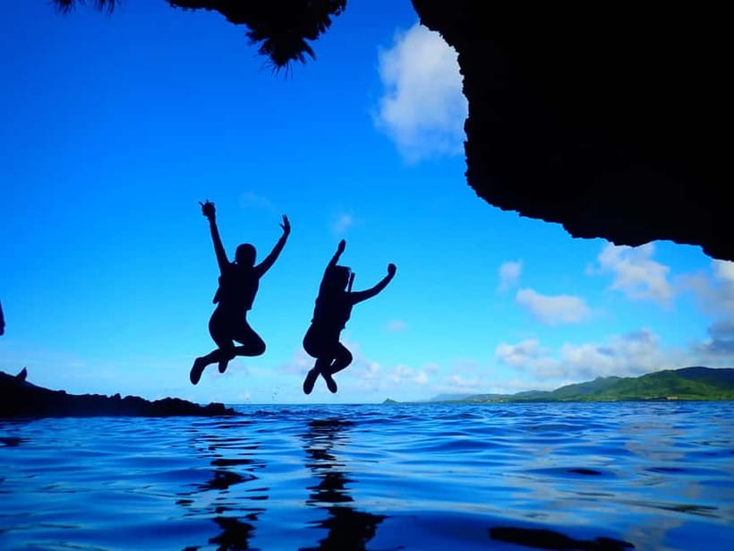 Ishigaki Island: Blue Cave Exploration & Snorkeling Tour - Exploring the cave before getting wet