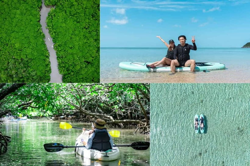 Ishigaki:Mangrove&Sea SUP/Kayak Tour with SLR&Drone footage - Starting at Fukitodor Bridge parking lot