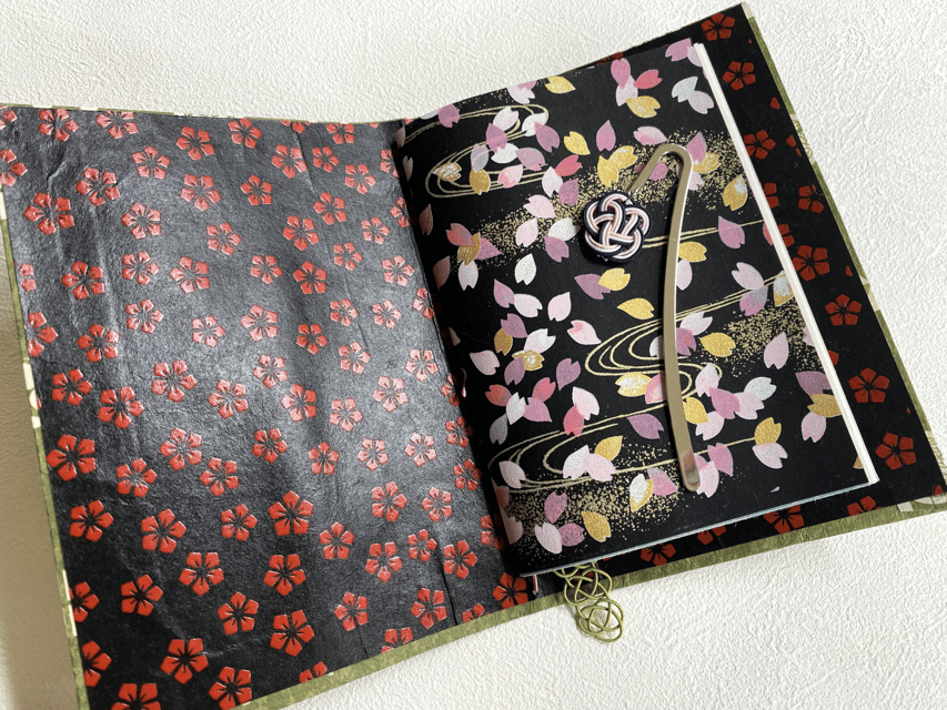 Japanese paper Notebook and Mizuhiki Belt Bookmark Workshop - Making Paper Feel Personal at Washi labo TOKYO