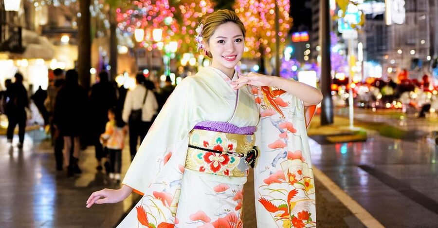 Kimono photoshoot-Includes 100 photo data - Shinsaibashi locations beyond the shopping arcades