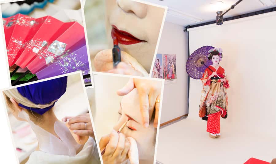 Kyoto: 2-Hour Maiko Makeover and Photo Studio Shoot - Choosing a kimono with real maiko connections