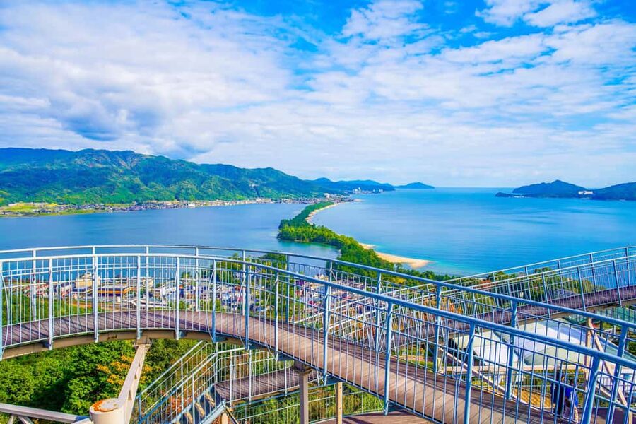 Kyoto Amanohashidate,Ine Bay Trip with Optional boat/Ropeway - Seeing the boat houses from Ineura Park