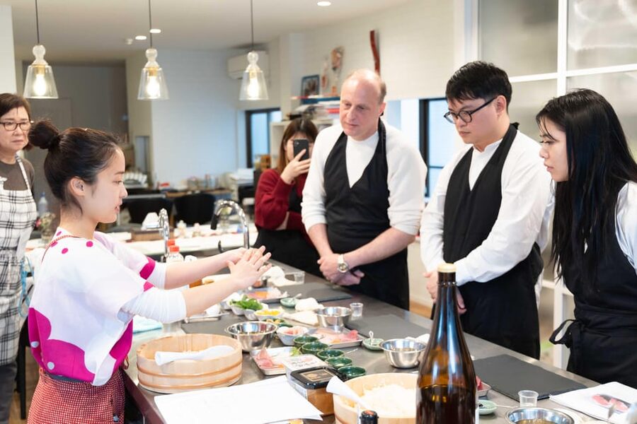 Kyoto: Enjoy Sushi & Market Tour! Best for Family & Couple! - Dashi tasting and homemade miso soup