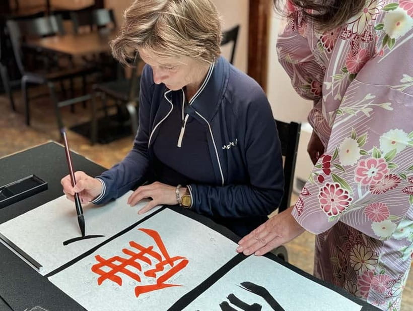 Kyoto: Japanese Calligraphy Workshop - The Gallery, Photos, and Final Moments