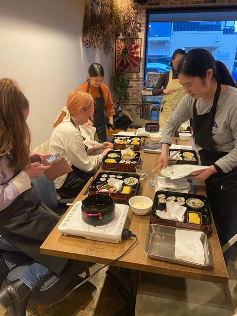 Kyoto: Japanese Washoku Bento Small Group Cooking Class - Building and eating your bento box