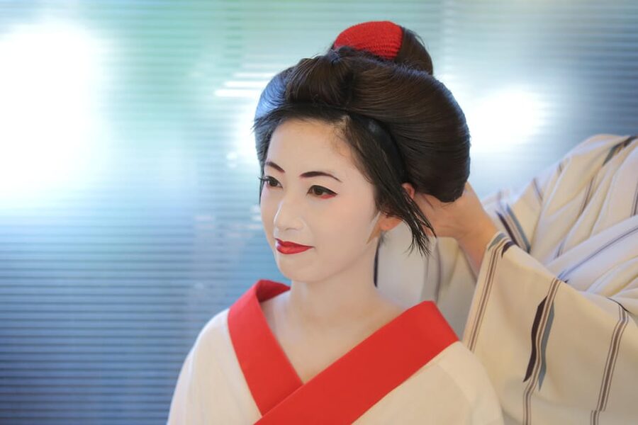 Kyoto kiyomizu Temple : Maiko and Samurai Couple Photoshoot - Four Studio Settings for Different Portraits