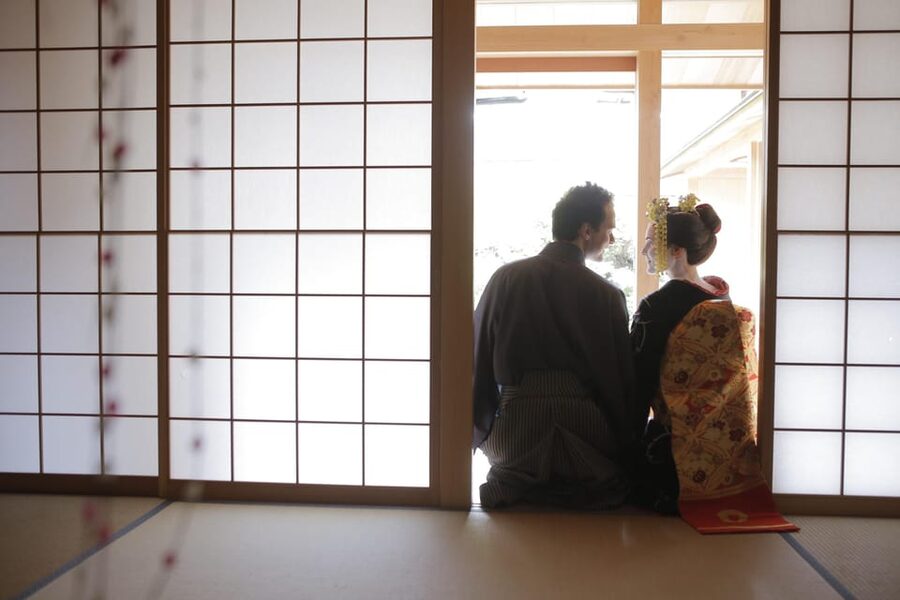 Kyoto kiyomizu Temple : Maiko and Samurai Couple Photoshoot - Posing, Printing, and Digital Images