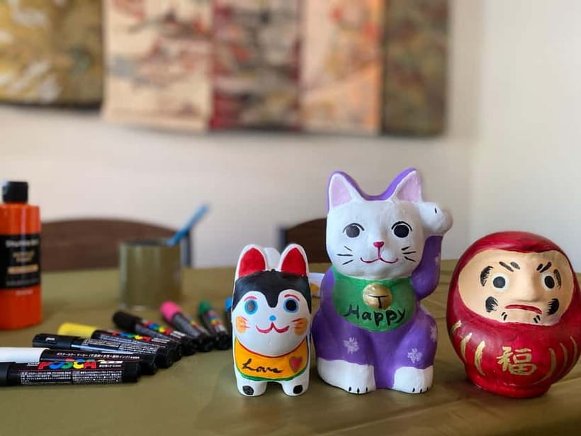 Kyoto: Make Your Own "Daruma" Craft & Painting Workshop - Pick a Daruma, lucky cat, dog, or fox