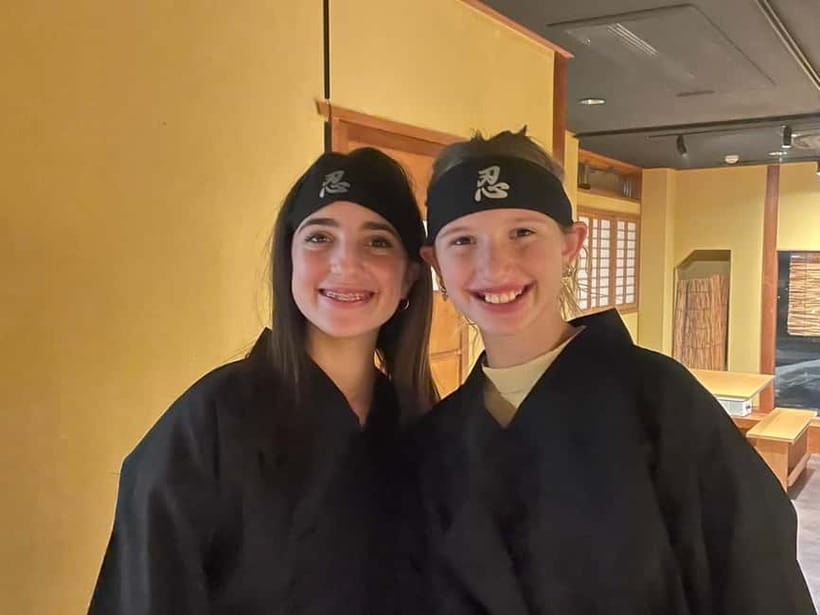 Kyoto: Ninja Experience Cafe Kyoto Gion - Shuriken practice starts the training