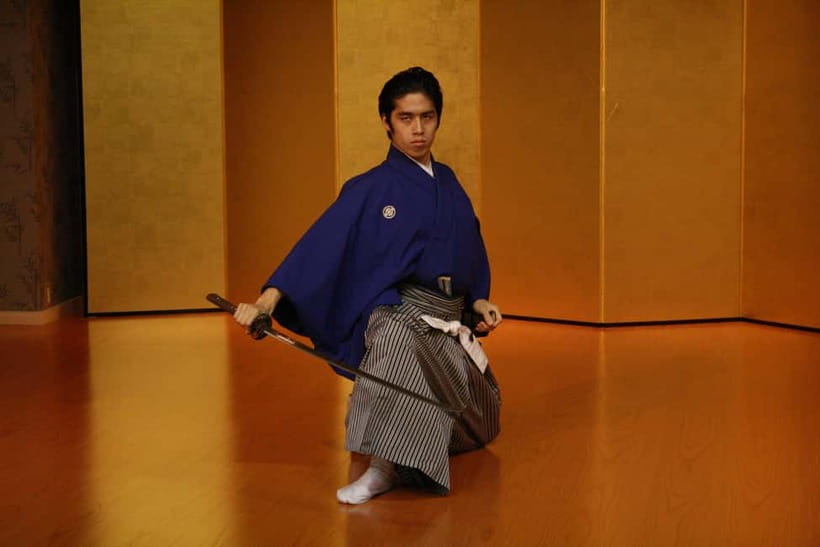 Kyoto: Samurai Kenbu Traditional Sword Dancing Show - The opening explanation gives you a way into the performance