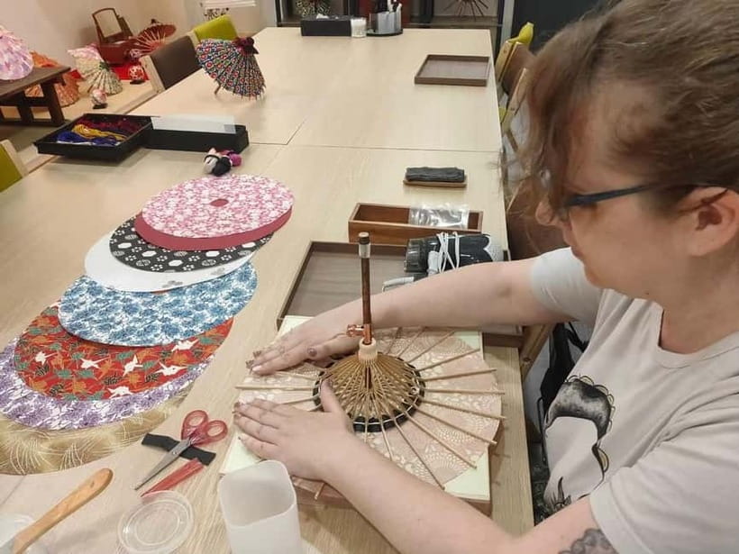 Kyoto: Traditional Mini Umbrella Making Workshop - Entering the umbrella shop near Shijo Kawaramachi