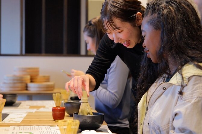 Matcha Making Class in Osaka with Authentic Japanese Sweets Set - Arriving in Higashishinsaibashi