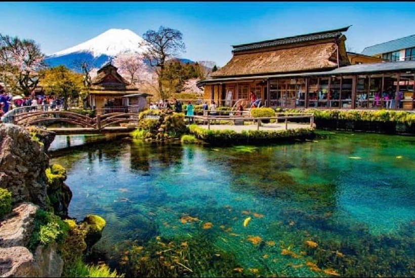 Mt Fuji Top 5 Spots Day Tour: Arakurayama Park,Oshino Hakkai - The long road back to Tokyo