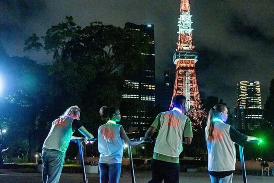 Night E-Scooter Ride to Tokyo Tower - No License Needed - Key points to know before you book