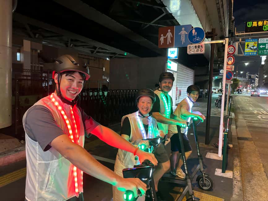 Night E-Scooter Ride to Tokyo Tower - No License Needed - Why this night ride works in Tokyo
