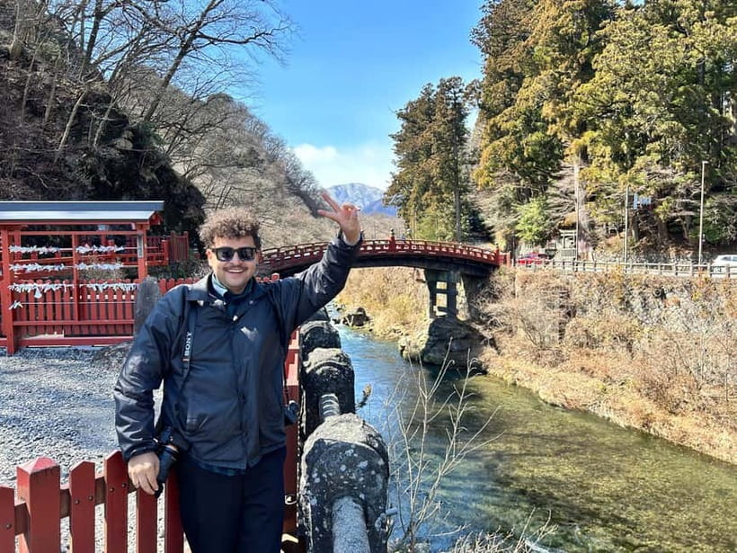Nikko: Kegon Falls, Lake Chuzenji & Toshogu Temple - The red Shinkyo Bridge, Nikko’s symbolic entrance