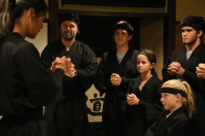 Ninja 2-hour Hands-on Lesson by Japanese master in Kyoto -Medium - Target practice with shuriken and blow darts