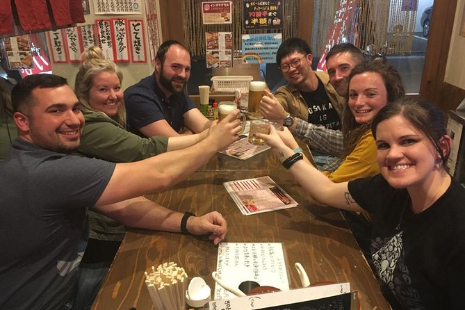Osaka Bar Hopping Night Walking Tour in Namba (3 bars, 6 tastes) - Hozenji Yokocho: atmosphere over sightseeing
