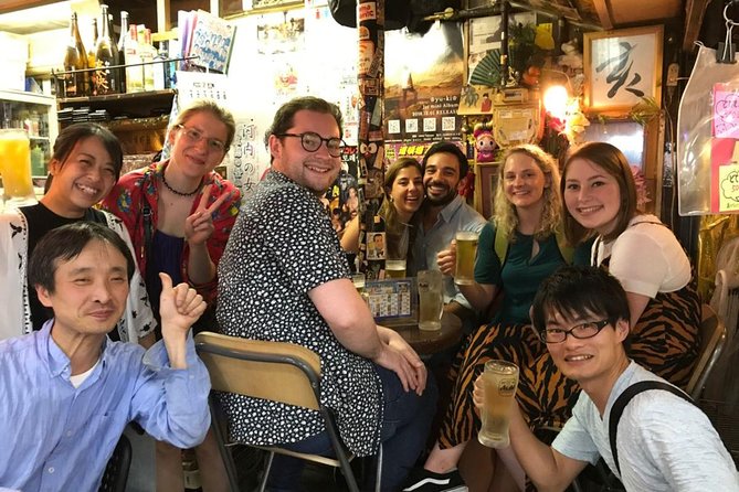 Osaka Bar Hopping Night Walking Tour in Namba (3 bars, 6 tastes) - Food, drinks, and dietary limits