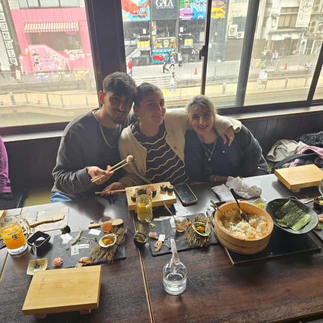 Osaka Dotonbori: Hand Roll Sushi Experience - The real wasabi tasting