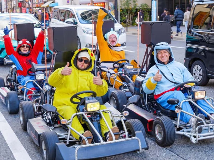 Osaka: Guided Go Karting Tour in a Funny Costume - America-mura brings a younger Osaka into view