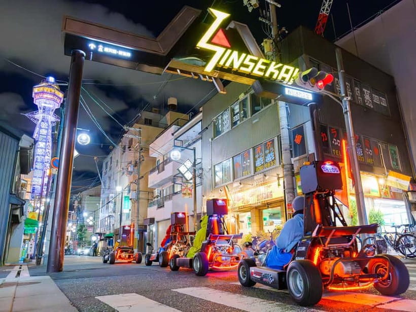 Osaka: Guided Go Karting Tour in a Funny Costume - Leaving Namba and entering Osaka’s streets