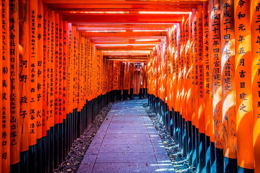 Osaka/Kyoto: Arashiyama, Nara Park, Fushimi Shrine Tour - Arashiyama begins with bamboo and Togetsukyo Bridge