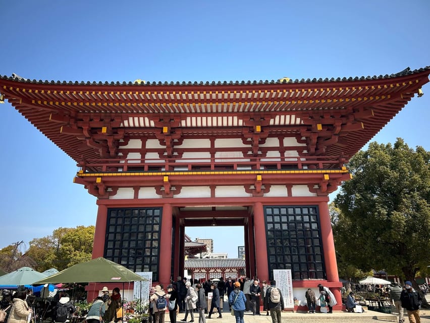 Osaka Morning Tour: Shitennoji Temple, Shinsekai &Doutonbori - Takoyaki, Okonomiyaki, and Kushikatsu