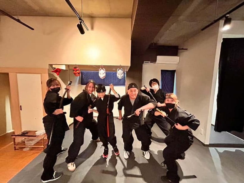 Osaka: Ninja Experience Cafe in Dotonbori - Changing Into the Ninja Costume