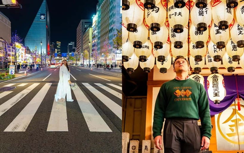 Osaka: Private Vibrant Nighttime Photoshoot (Dotonbori) - America Mura and the smaller streets