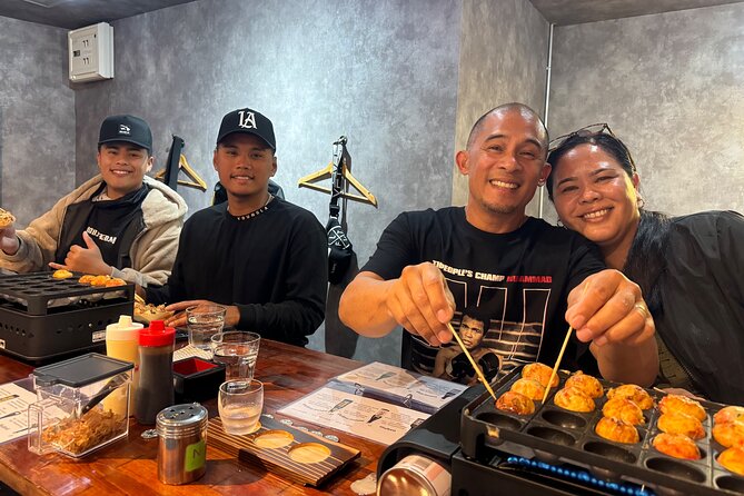 Osaka Sake Tasting & Takoyaki Cooking Experience - Choosing from seasonal sake