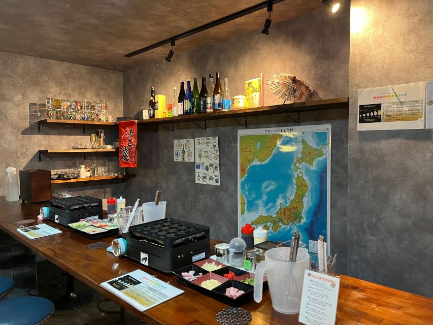 Osaka Sake Tasting with Takoyaki Cooking - Comparing more than ten Japanese sakes