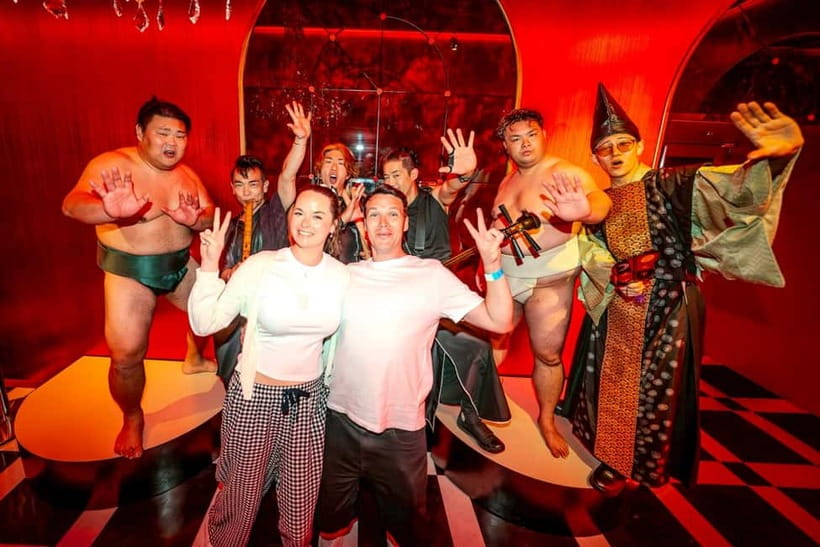 Osaka:SUMO BEATS SHOWCASE: Taiko Drum and Wagyu burger! - A real match, not only a staged demonstration