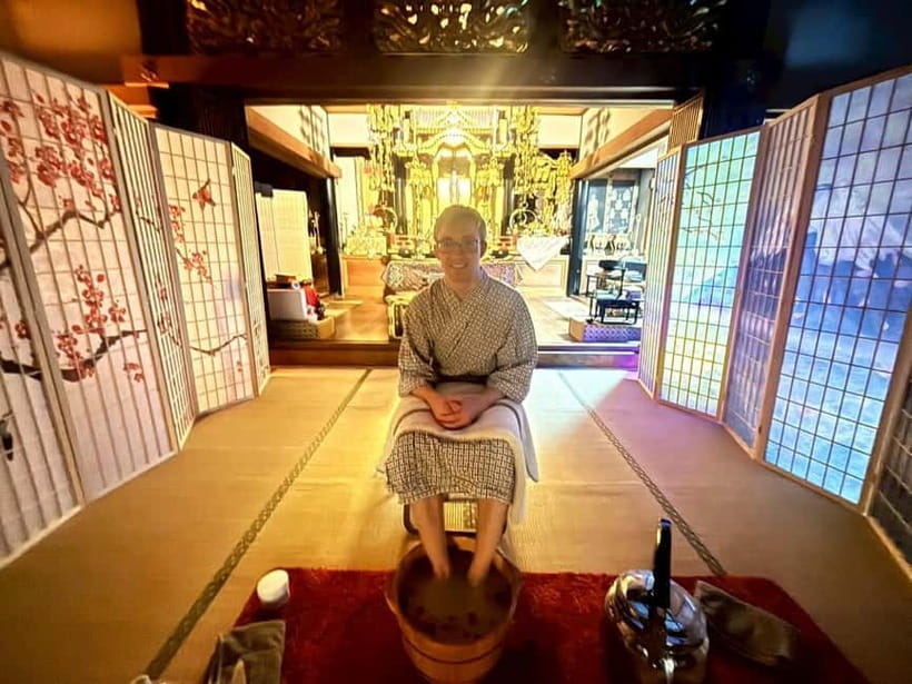 Osaka Temple Head Spa &Matcha Facial – Refresh & Glow〈90min〉 - Changing into a yukata sets the mood