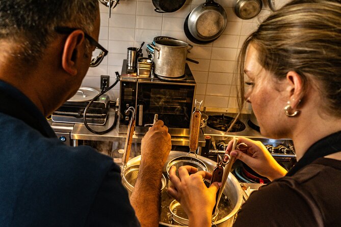 Professional Ramen & Gyoza with Ramen Chef in a restaurant! - Teaching style and the people in the kitchen
