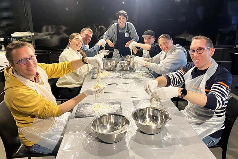 Ramen Making from Scratch +Akihabara Tour –Cooking Class - Taking the train to Patia Kitchen Studios