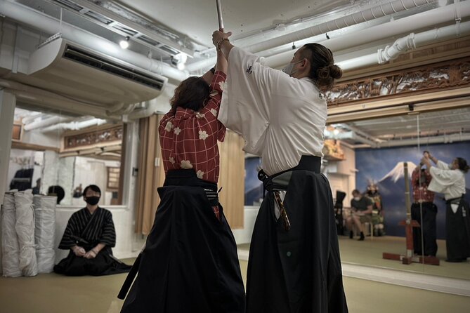 Samurai Training with Modern day Musashi in Kyoto - Practicing an actual kata