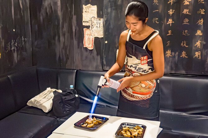 Shibuya: Ramen Dojo Tokyo | Make All 3 (Tonkotsu/Shoyu/Miso) - Finishing the chashu and preparing the three soups